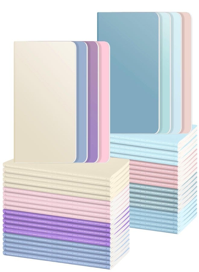 Ddaowanx Kraft Notebooks, Journals in Bulk, Lined Paper, 72 Pages, 36 Sheets, 80GSM, 8.3x5.5 Inch, A5 Size, Travel Writing Notebook for Office School Supplies (Lined-48pack, Gradient) - Image 1