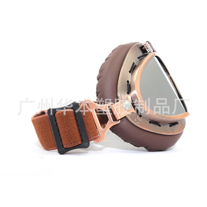 Retro Copper Motorcycle Goggles - Image 5