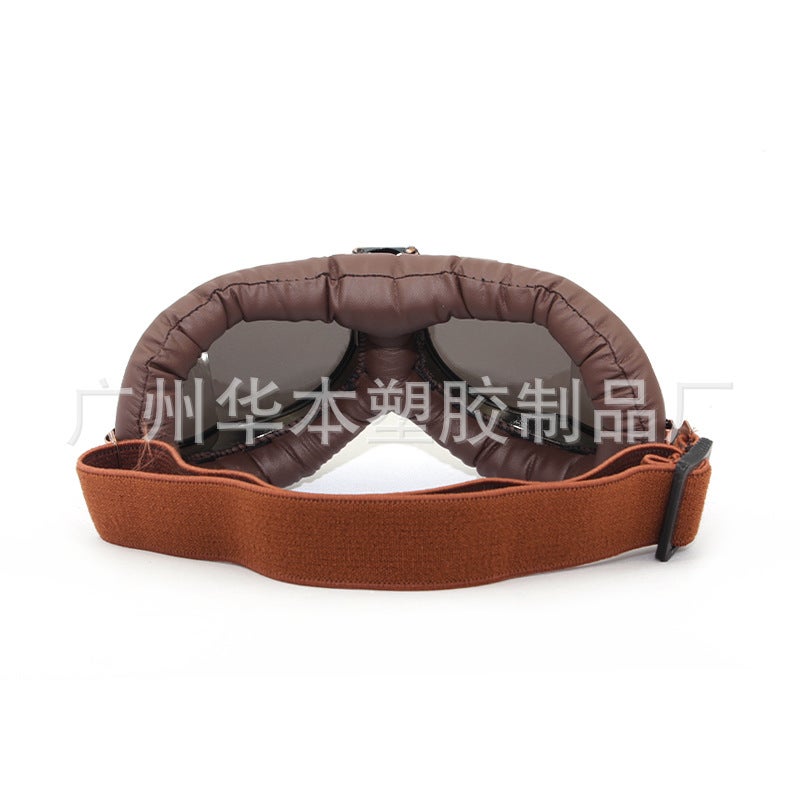 Retro Copper Motorcycle Goggles - Image 3