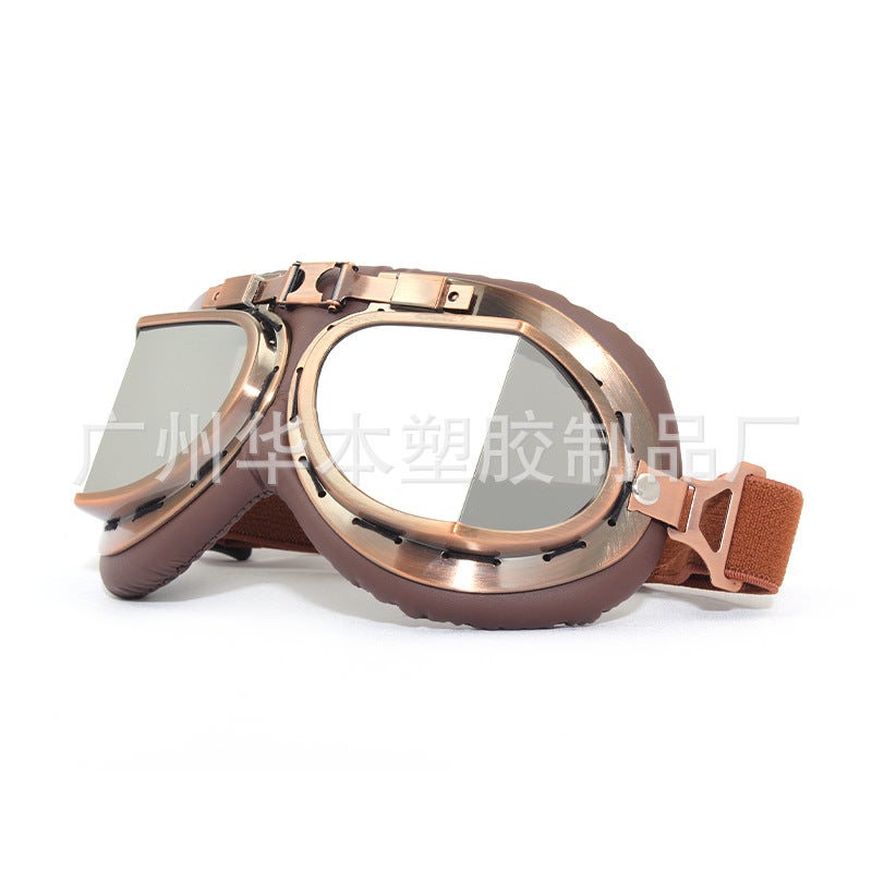 Retro Copper Motorcycle Goggles - Image 4