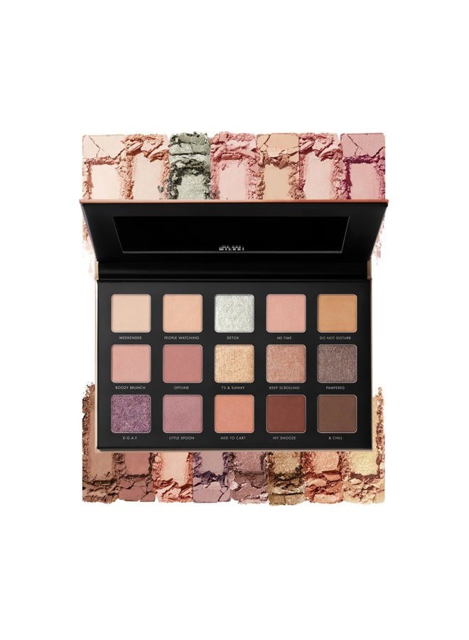 MILANI Gilded Nude Hyper Pigmented Eyeshadow Palette - 15 Natural Looking Makeup Eyeshadow Colors for Your Everyday Look - Image 1
