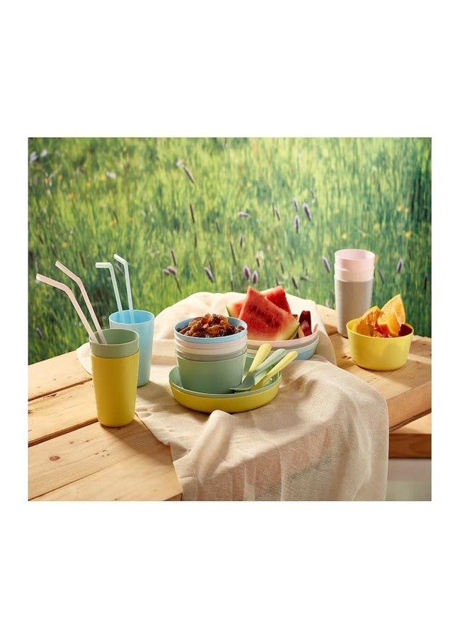 NT-STAR Multicolour Spoons,Fork and Knifes for Kids, Set of 18 (Light Colour) - Image 4