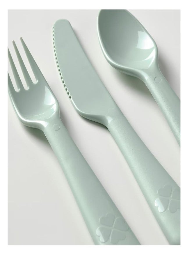 NT-STAR Multicolour Spoons,Fork and Knifes for Kids, Set of 18 (Light Colour) - Image 3