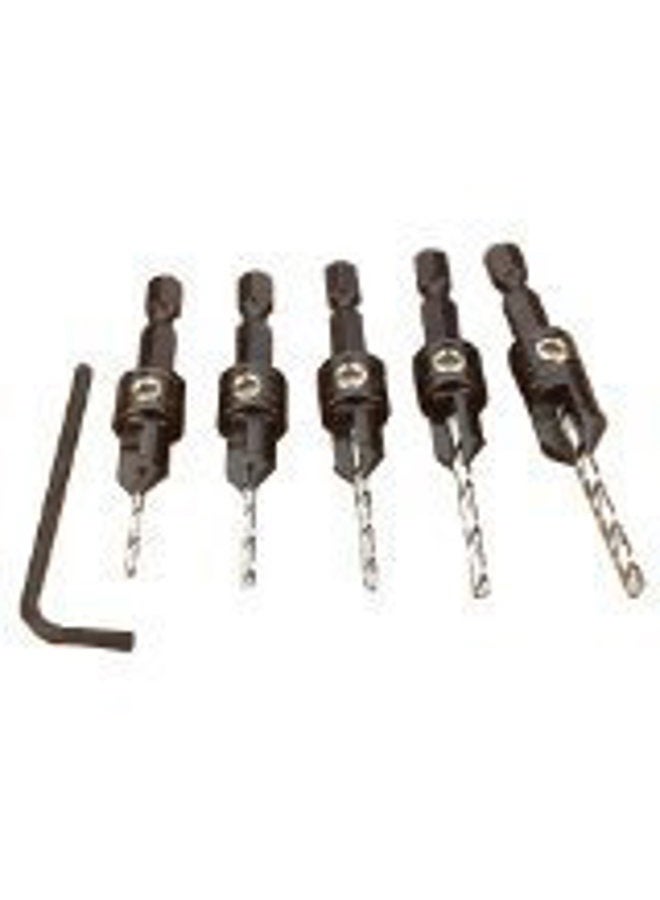 Make it Snappy Quick-Change 5-Pc. Countersink Drill Bit Set with Rotating Depth Stop - Image 2