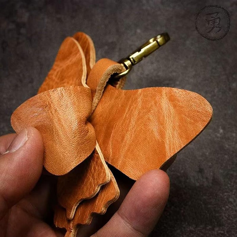 Yzikema Leather erfly Keychain, Boho erfly Women's Decorative Key Fob, Gifts For Nature Lovers And Insect Lovers - Image 5