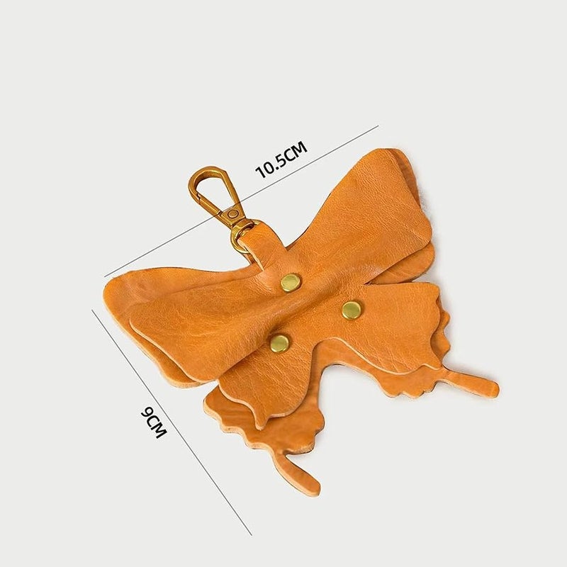 Yzikema Leather erfly Keychain, Boho erfly Women's Decorative Key Fob, Gifts For Nature Lovers And Insect Lovers - Image 2