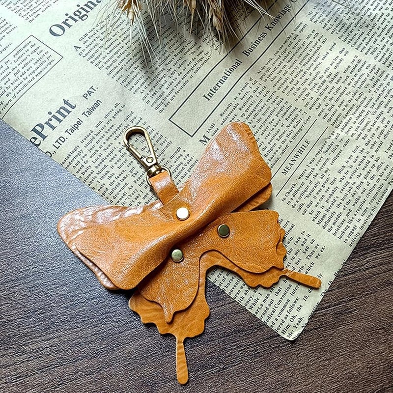 Yzikema Leather erfly Keychain, Boho erfly Women's Decorative Key Fob, Gifts For Nature Lovers And Insect Lovers - Image 4