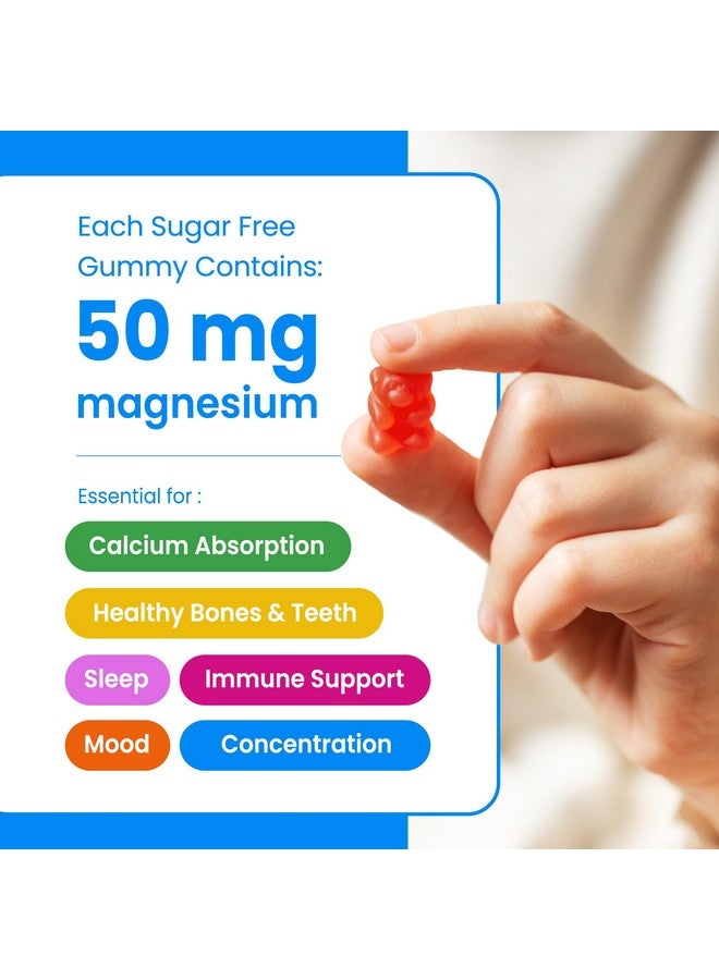 NutraChamps NutraChamps 120 Kids Magnesium Gummies - Sugar Free Calm Magnesium Gummies for Kids - 4 Month Supply - Supports Bone Health, Sleep - Magnesium Citrate for Kids Supplement - Image 3