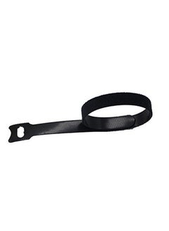 DIMROM 50 Pcs Reusable Fastening Cable Ties, Microfiber Cloth 12 Inch Hook and Loop Cord Ties, Black  - Image 1