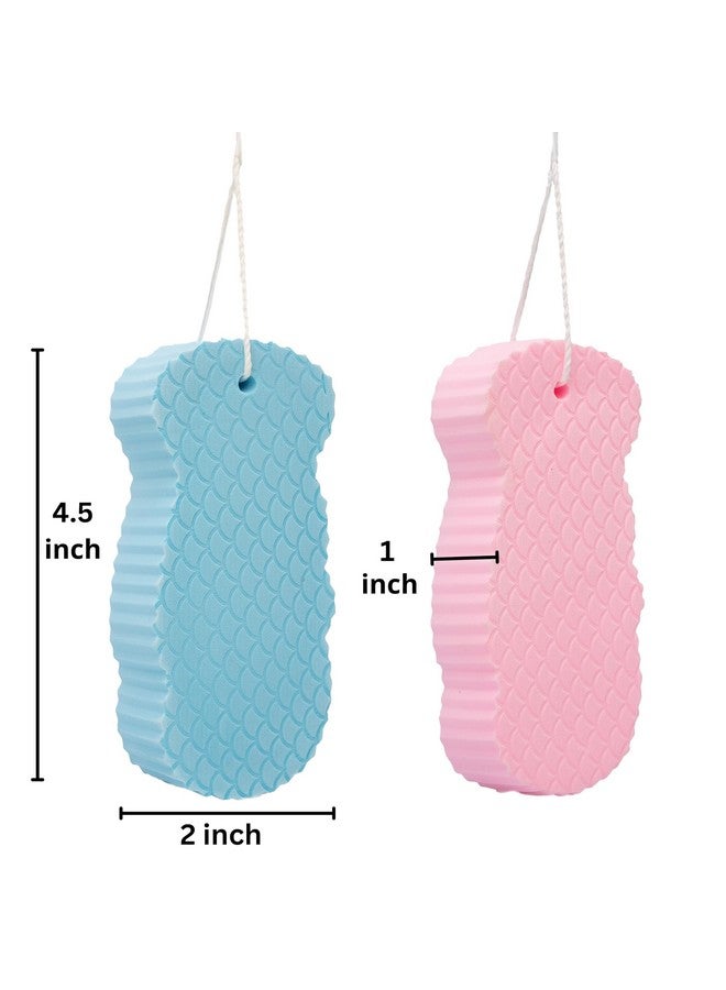 Besobella Exfoliating Sponge 4 Pcs, Super Soft exfoliating Bath Shower Sponge, Removes Dead Skin and Impurities from Body, Great for Adults and Children - Image 3