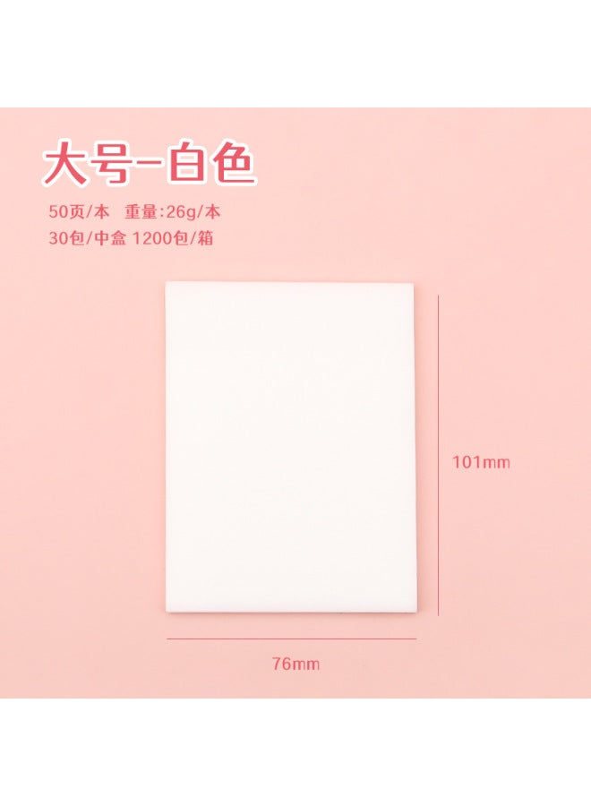 HELPS Pearlescent Frosted Sticky Notes For Students With High Appearance, Transparent Sticky Note Pads, Colorful Flash Note Pads - Image 1