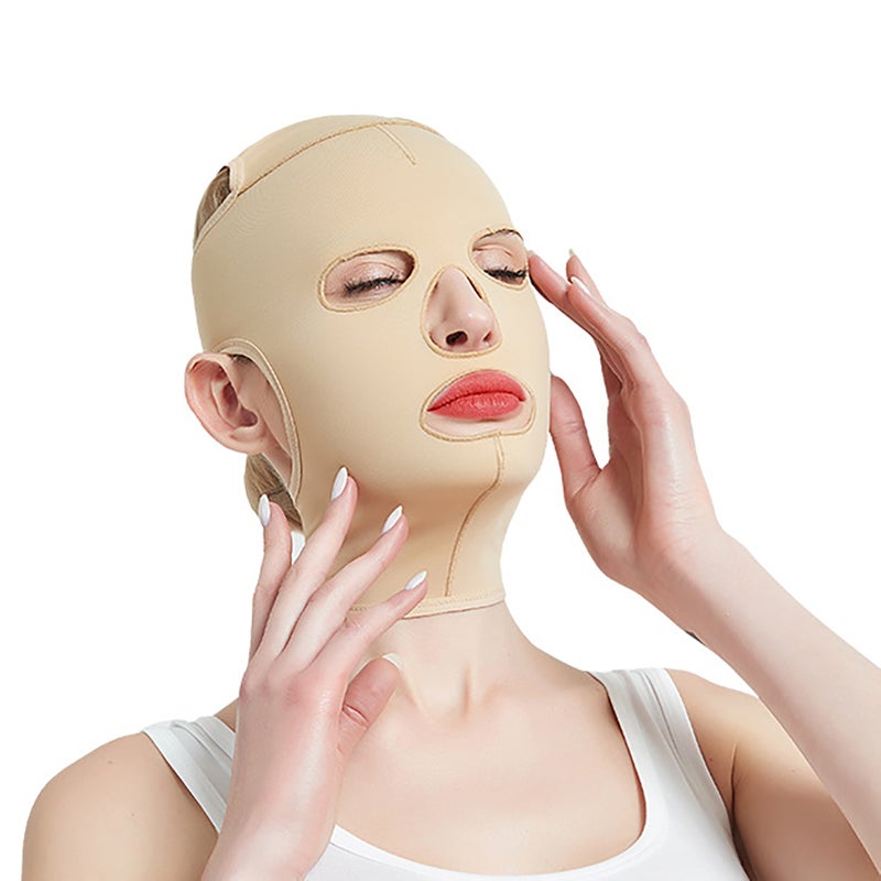 Full Face Lift Strap V Line Cheek Chin Slimming Belt Strap Facial Massage Shaper Reusable Breathable Lifting Bandage XL - Image 2
