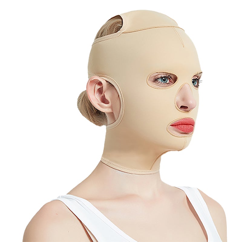Full Face Lift Strap V Line Cheek Chin Slimming Belt Strap Facial Massage Shaper Reusable Breathable Lifting Bandage XL - Image 1