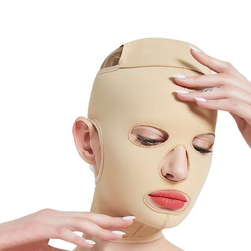 Full Face Lift Strap V Line Cheek Chin Slimming Belt Strap Facial Massage Shaper Reusable Breathable Lifting Bandage XL - Image 3