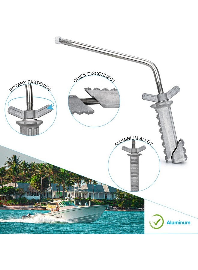 TOPOWN Aluminum Marine Kettle Pow'R Grip Fish Rod Holder Mount-Fits Standard Cylindrical Rod Holders With An Internal Rubber Sleeve Boat Grills With Rod Holder Mount Marine Rod Holders - Image 4