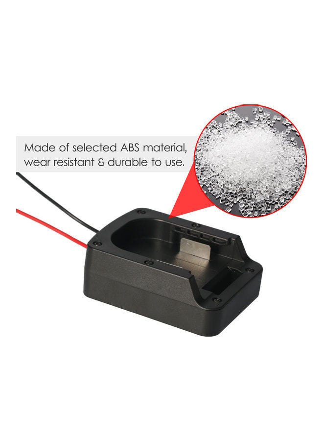 NIBEMINENT Lithium Battery Convert Adapter Black 11.3x5.5x8.6cm - Image 3