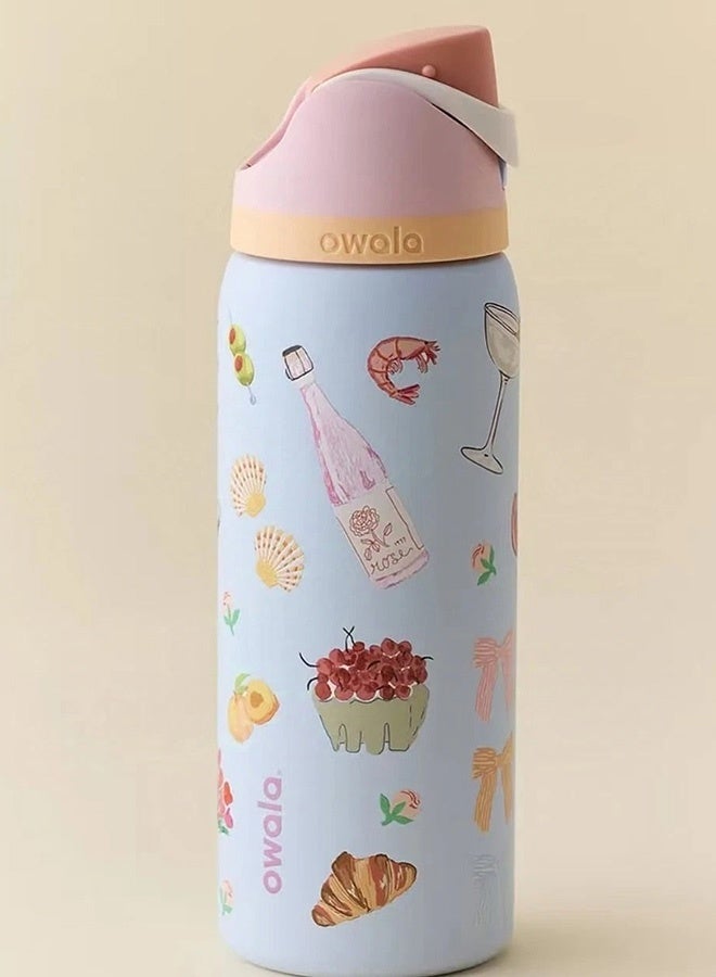 Owala FreeSip Insulated Stainless Steel Water Bottle with Straw for Sports, Travel, and School BPA-Free Sports Water Bottle - Image 5