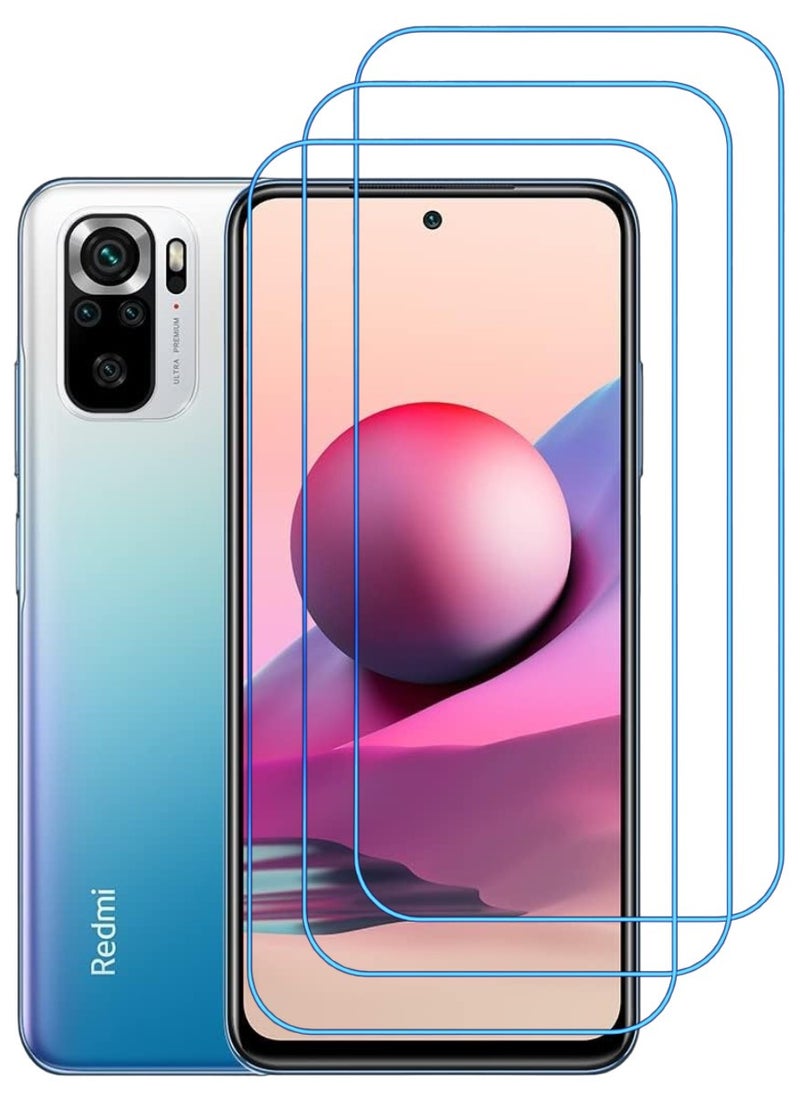 ACLIX 3 Pieces Antistatic ESD Dustproof Premium Quality High Definition Clear Tempered Glass Screen Protector Designed For Xiaomi Redmi Note 10 - Image 1