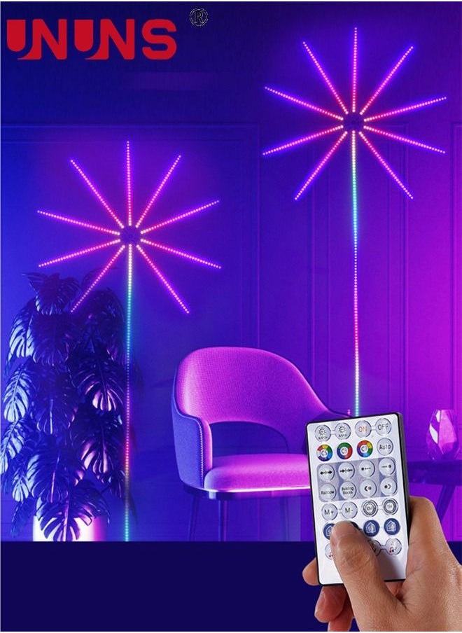 UNUNS - LED Strip Lights,Smart RGB Firework Lights,App and Remote Control RGB color,Multi Modes Music Sync LED Lights For Room Party Bar Holiday Indoor Wall Decor - Image 1