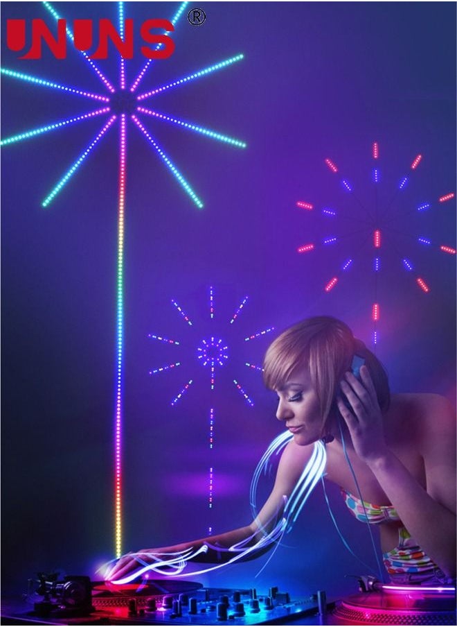 UNUNS - LED Strip Lights,Smart RGB Firework Lights,App and Remote Control RGB color,Multi Modes Music Sync LED Lights For Room Party Bar Holiday Indoor Wall Decor - Image 1