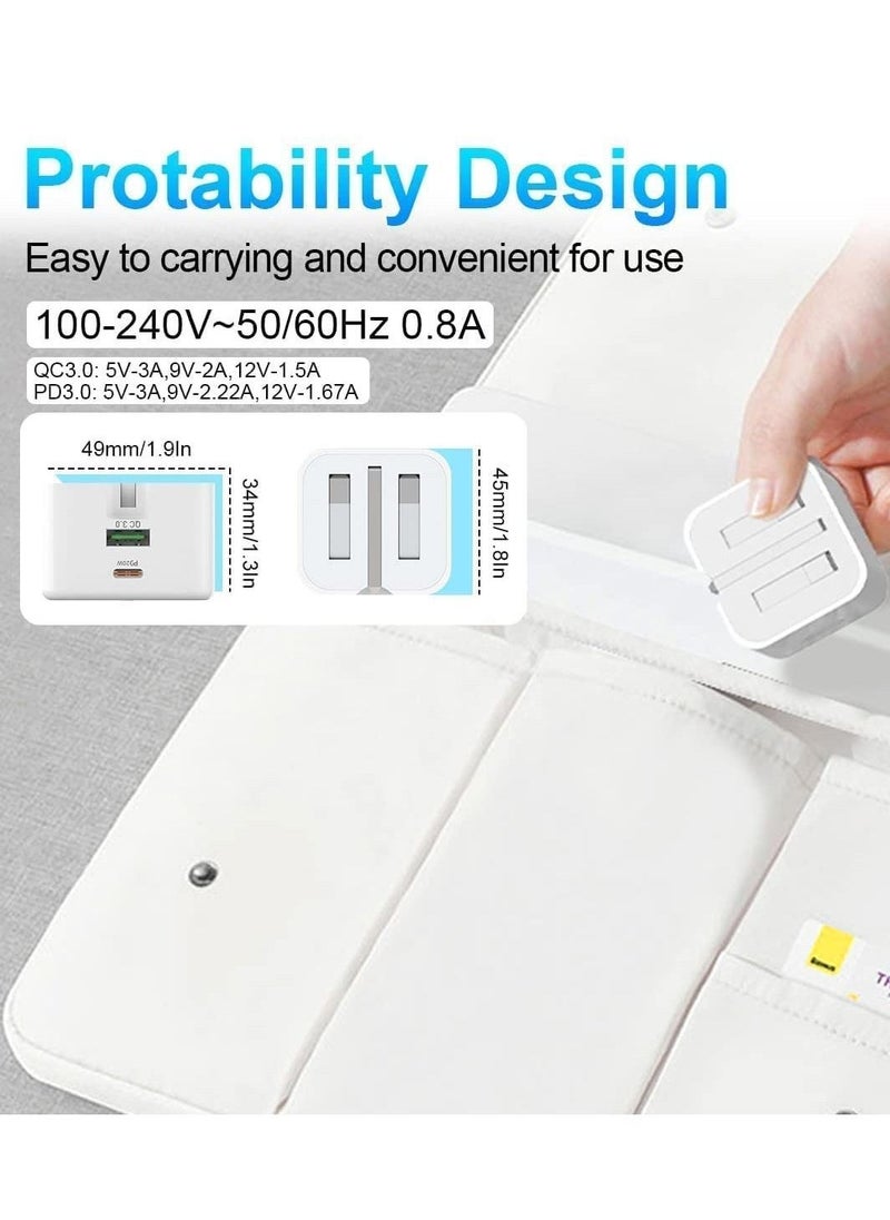 USB C Charger, Necomi 20W Fast Charge Wall Plug, 2 Ports PD&QC 3.0 Fast Charger Plug Compatible for iPhone 14/14 Pro,13/13 Pro 12/12 Pro/12 Pro Max/11/XS/XR, iPad, Galaxy, Huawei etc - Image 5