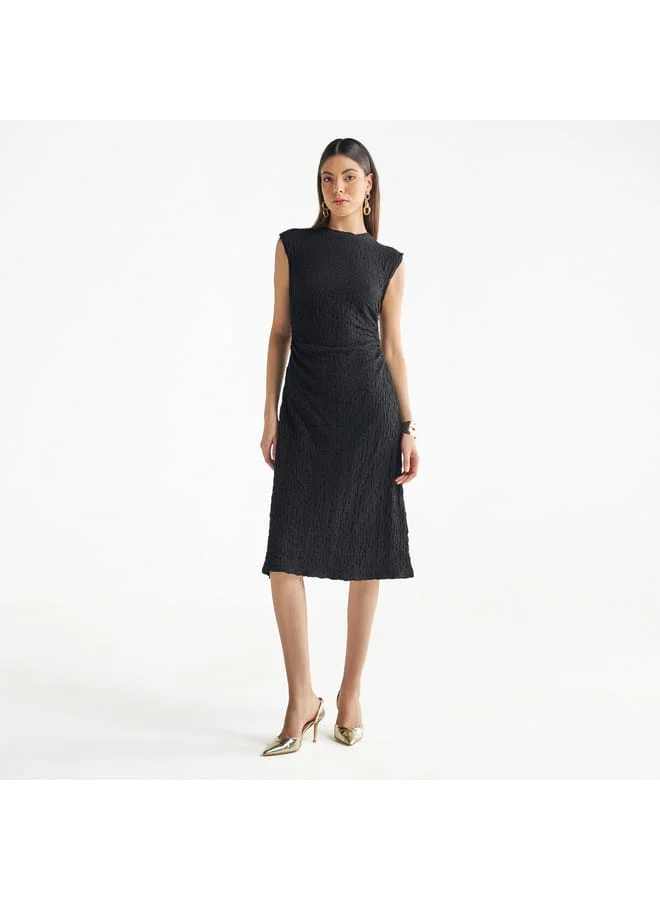 Splash FAV Textured Sleeveless Dress