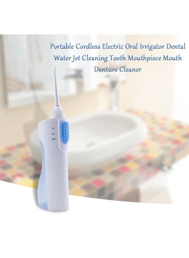 نيبمينينت Portable Cordless Electric Oral Irrigator White / Blue 0.249kg - Image 5