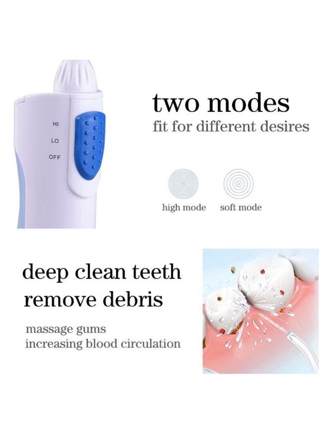 نيبمينينت Portable Cordless Electric Oral Irrigator White / Blue 0.249kg - Image 4