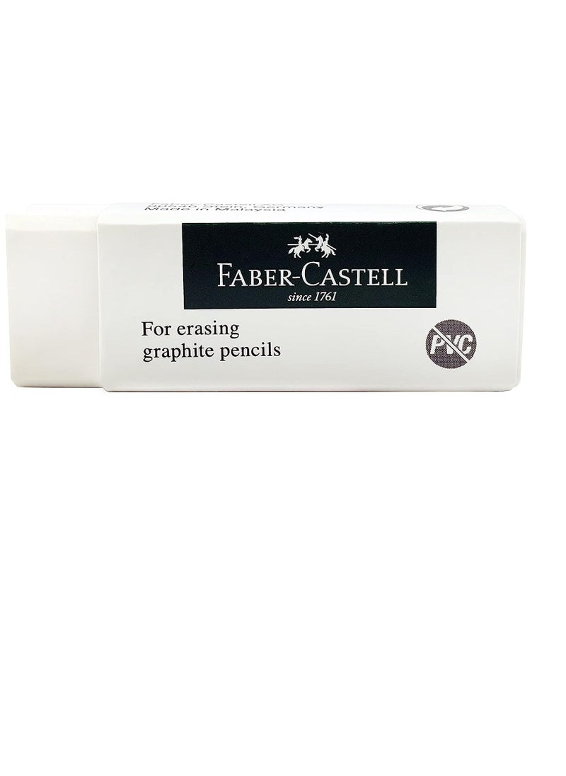 FABER-CASTELL - Faber-Castell Writing Combo Pack, Bonanza Graphite Pencil HB 2box(24pcs) + PVC Free Eraser 2pcs + plastic Sharpener 4pcs, this set is perfect for home and school use - Image 1