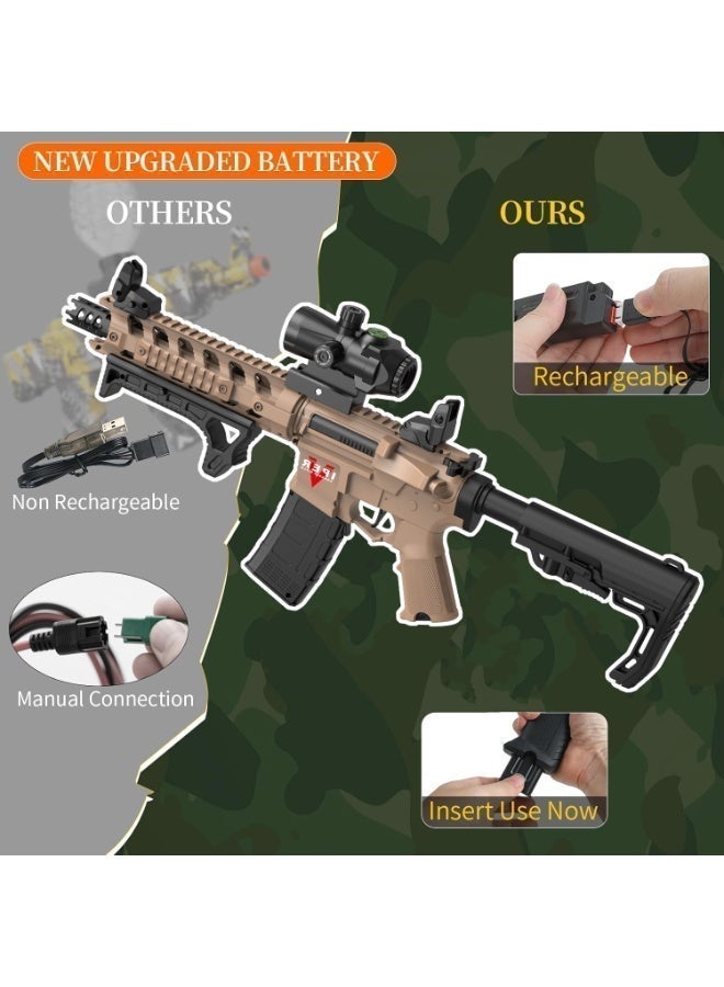 Moonmen Electric Gun Toys Splatter Ball Blaster Toys Gun, Water Bomb Shoot Gun, Outdoor Team Shooting Games, Fun Outdoor Activity, Suitable for Teens, Teens, Adults, 8 Years Old and Above - Image 2