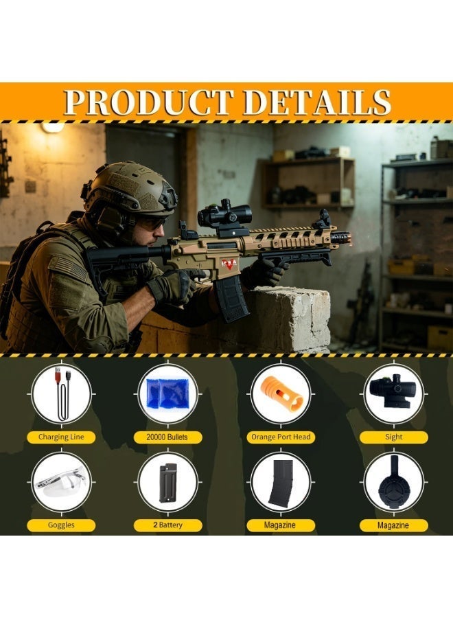 Moonmen Electric Gun Toys Splatter Ball Blaster Toys Gun, Water Bomb Shoot Gun, Outdoor Team Shooting Games, Fun Outdoor Activity, Suitable for Teens, Teens, Adults, 8 Years Old and Above - Image 3