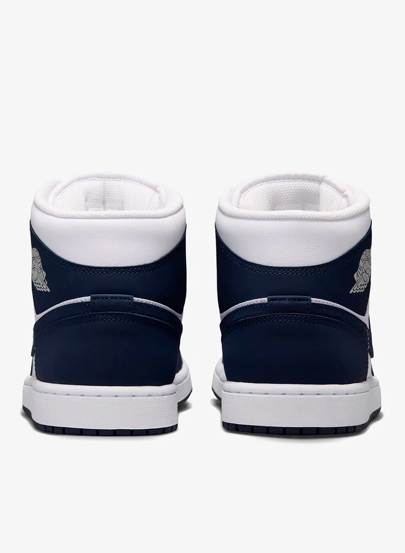 Jordan OBSIDIAN/OBSIDIAN-WHITE-GREY FOG-PINK FOAM Air Jordan 1 Mid Emea for Men | Best Price UAE