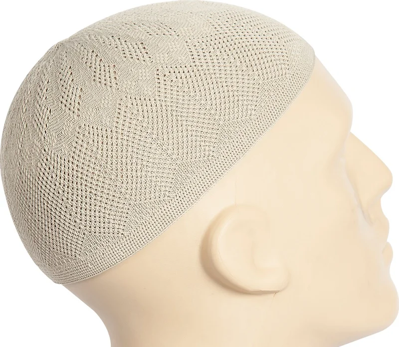 İhvan Online Sapphire Fine Knitted Lace Prayer Cap Stone 1 Piece