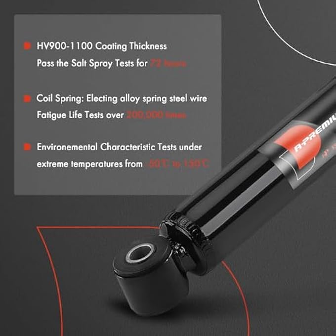 A-Premium Shock Absorber Replacement For Nissan Pickup 19951997 D21 Isuzu Pickup 24L 30L Rwd Front Left And Right A Set Of 2 - Image 5