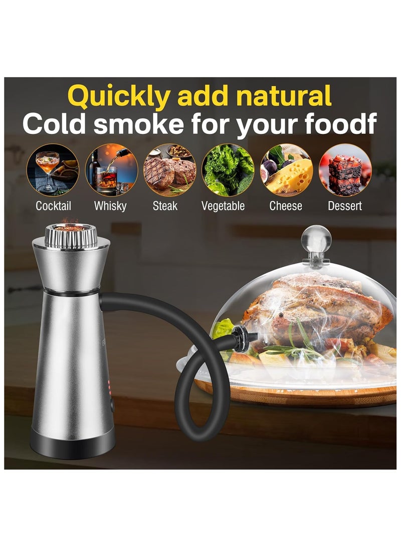 general Cocktail Smoker Kit 4 Flavors Chips Whiskey Smoker Kit with Three Adjustable Modes and Extended Smoking Gun Birthday Bourbon Whiskey Gifts - Image 5