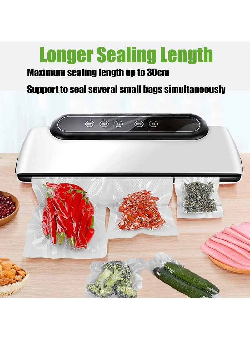 Joshberg Vacuum Sealer Machine, 5 in 1 Automatic Food Saver One-Touch Safe Operation Vacuum Sealing Machine, Dry & Moist Modes, Easy to Clean, For Meat or Wet Food In Home Kitchen  - Image 3
