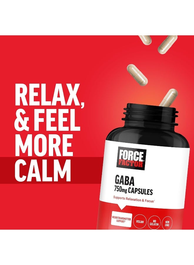 Force Factor GABA 750mg Capsules for Adults - Image 5