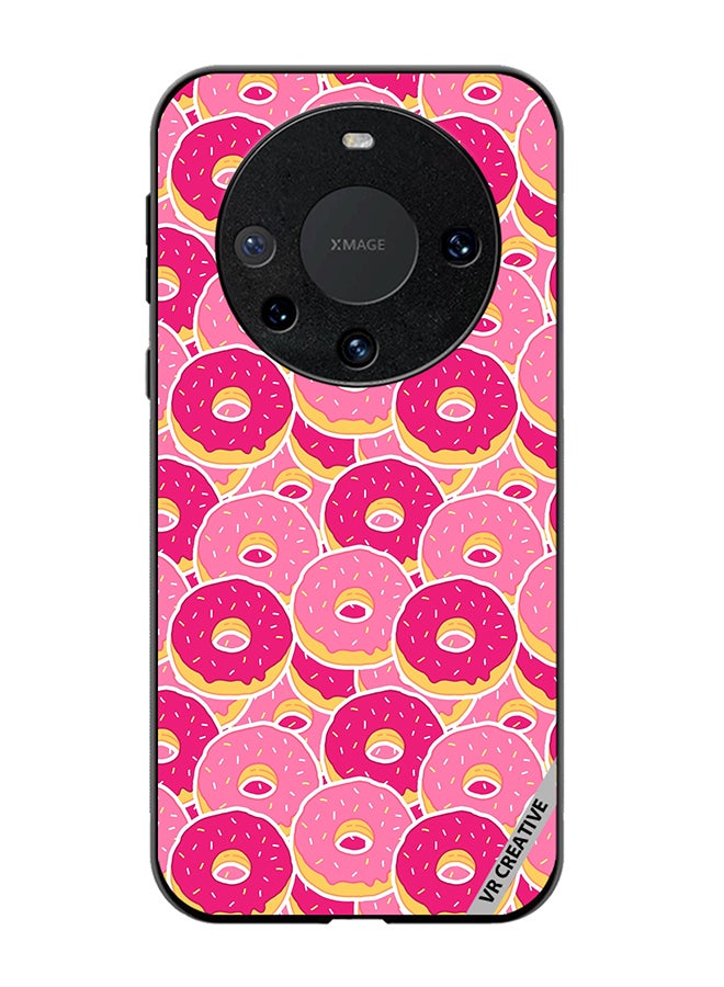 VR CREATIVE Protective Case Cover For Huawei Mate 60 Pro Pink Donuts Design Multicolour - Image 1