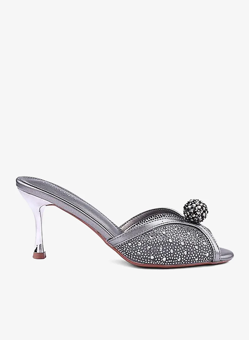 IconStyle Embellished Strappy Heeled Mules