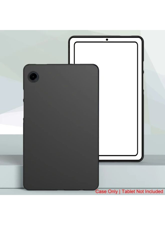 TPU Shockproof Protective Case For Samsung Galaxy Tab A9 Plus Slim Fit Minimalist Flexible Soft Shell Frosted Finish Black - Image 1