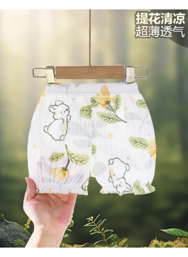 Doxiluka lace Shorts For Kids, Summer Thin Baby Bloomer Pants, Breathable Unisex Infant Underwear - Image 1