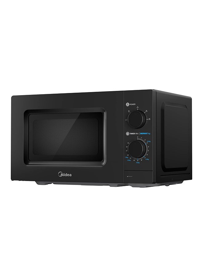Midea Solo Microwave Oven with 5 Power Levels,Child-Safety-Lock, Defrost Function, 35 Minutes Timer, Fast Reheat, Push Button Door Opening, Good for Home & Office 20 L 700 W MMC21BK Black - Image 4