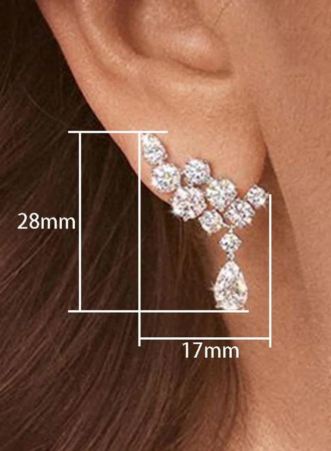 تايك تو Embellished Wing Teardrop Earrings