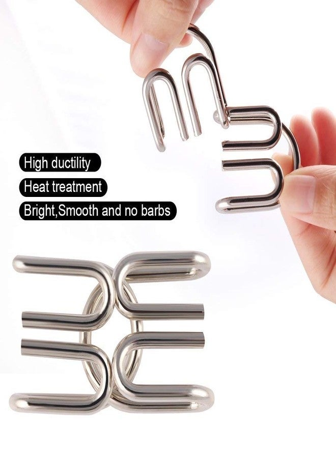 Dezva Brain Teasers Metal Wire Puzzle Toys - Assorted Metal Puzzle Toys for Gifts, Party Favors, Prizes, Disentanglement Puzzle Unlock Interlock Toys - IQ Puzzle Brain Teaser Set of 16 - Image 4