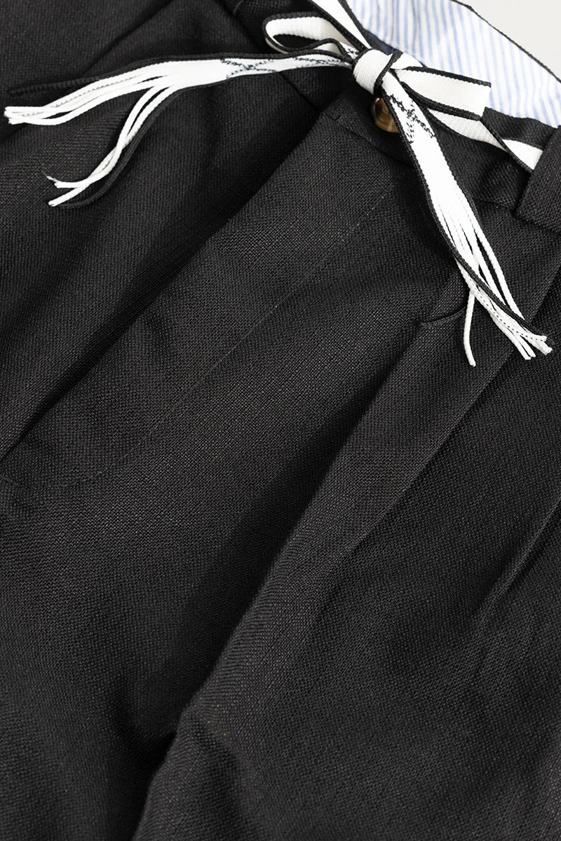 SNITCH بنطلون كوري أسود هانول