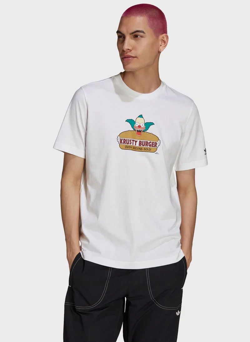 adidas Originals Simpsons Krusty Burger T-Shirt
