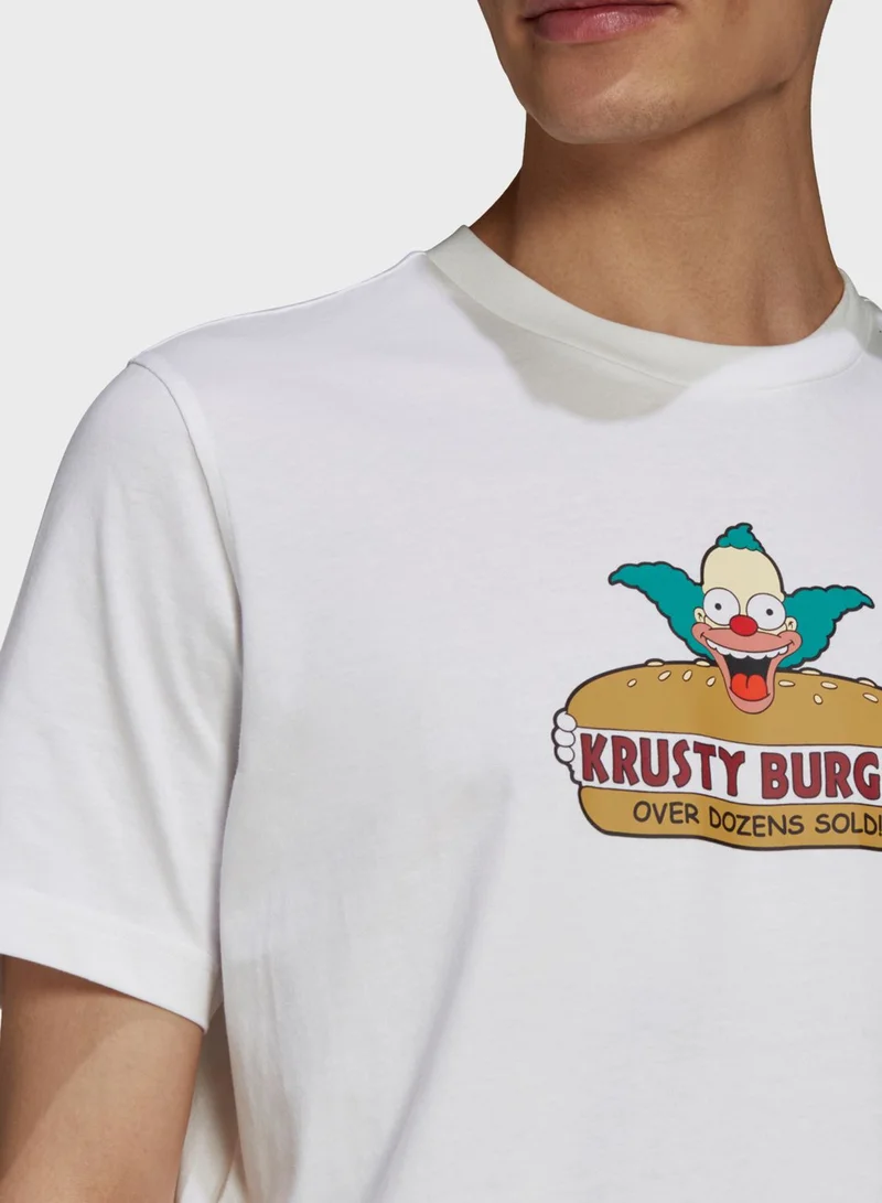 adidas Originals Simpsons Krusty Burger T-Shirt