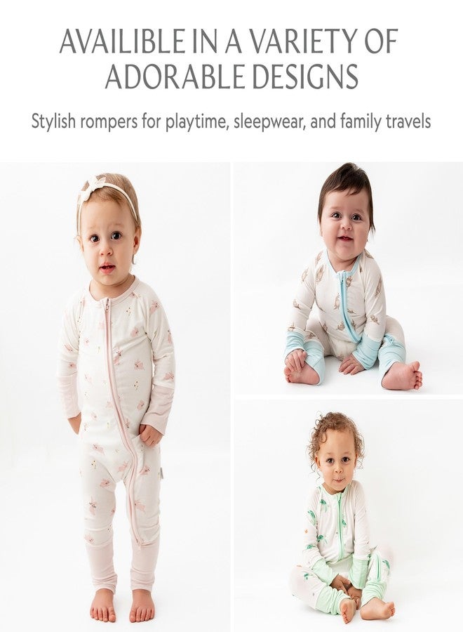 Bamboo Little Ultra-Soft Convertible Baby Romper - Gender Neutral Infant Clothes with 2-Way Zipper, Footless Sleepwear, Cozy Unisex outfit - Image 5