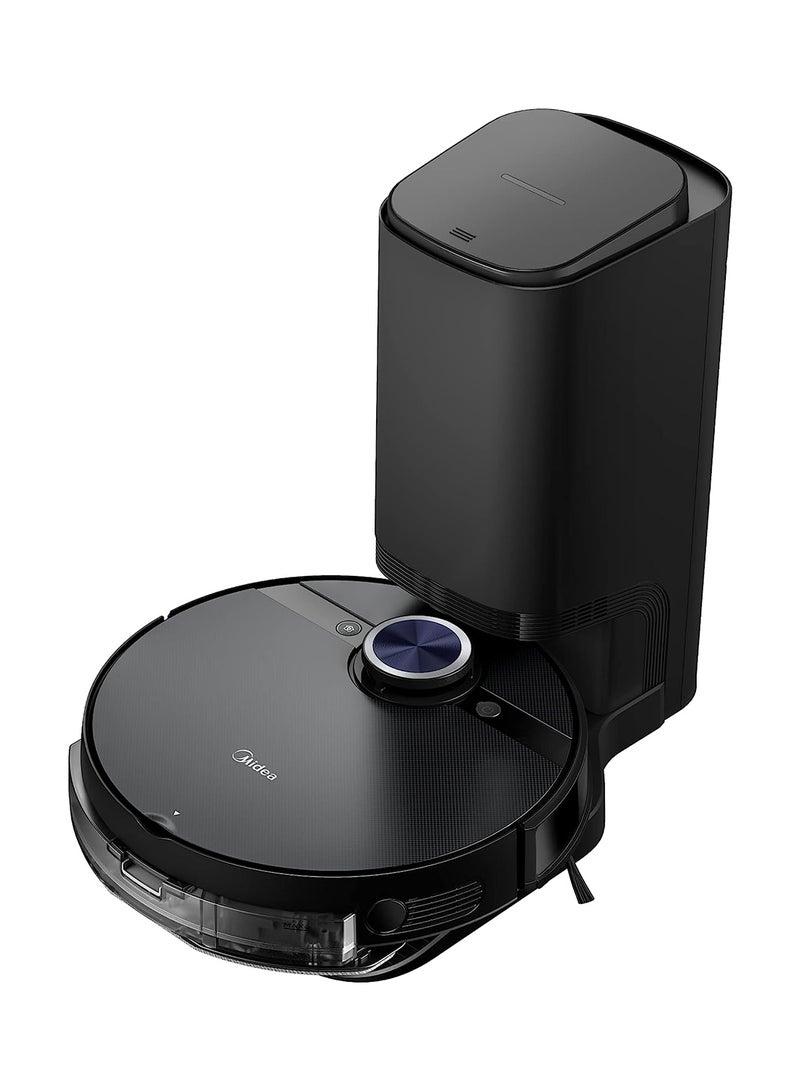 Midea Robot Vacuum cleaner (Auto Clean+Auto Empty), 4000Pa Strong Suction with BLDC motor App & Voice Control with Msmartlife, Dust Bin In Station is 2L for 45 days, carpet sensor, Display screen 240 W S8+ Black - Image 1
