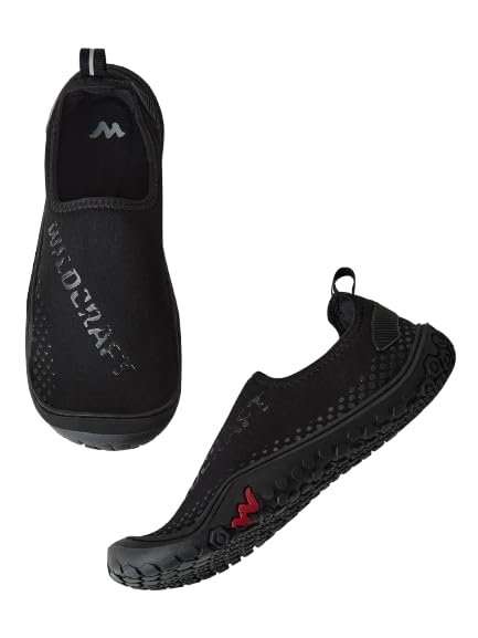 Wildcraft Mens DARA PRO 2.0 Outdoor Shoes, Without Laces Jogging Shoes for Men, Casual Wear Footwear for Boys (Black) Size - 6 - Image 1